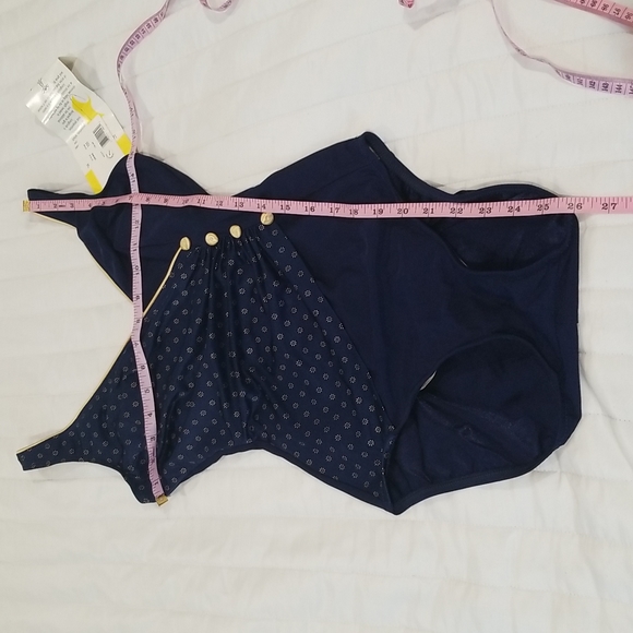 NWT dead stock vintage navy and blue bikini S/M - Picture 14 of 15